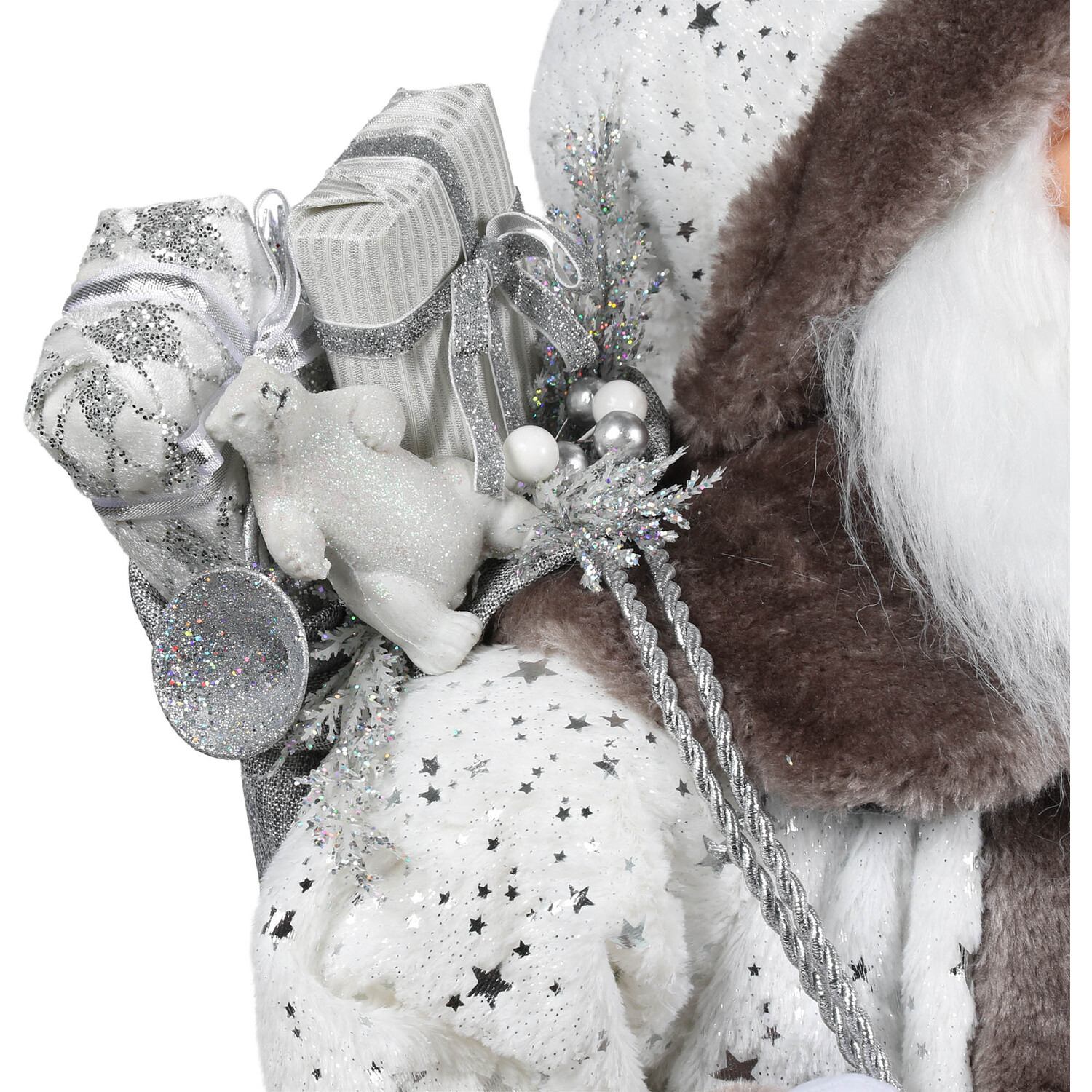 Large Scandi Standing Santa - White Image 5