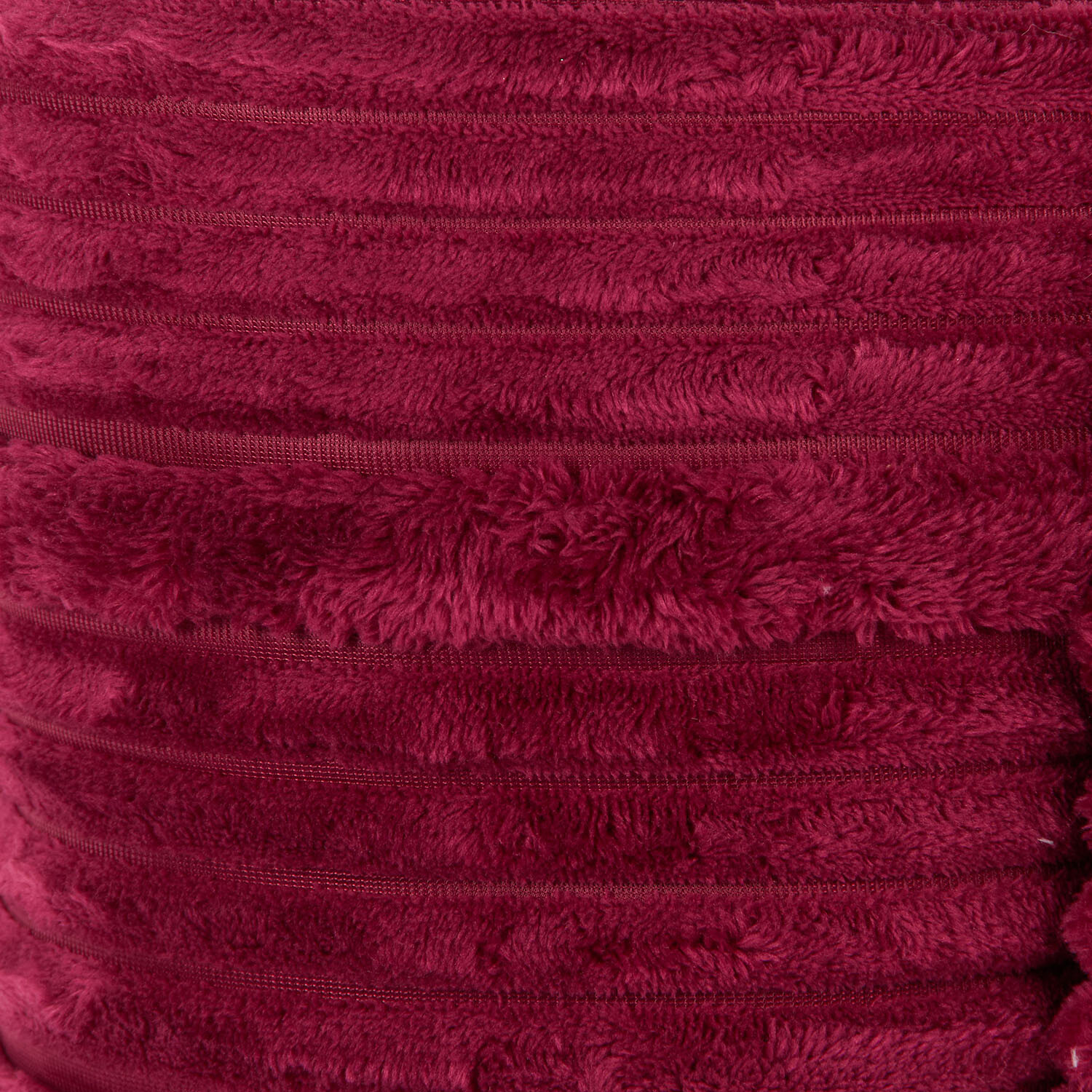 Brooklyn Plush Ribbed Throw - Plum Image 3