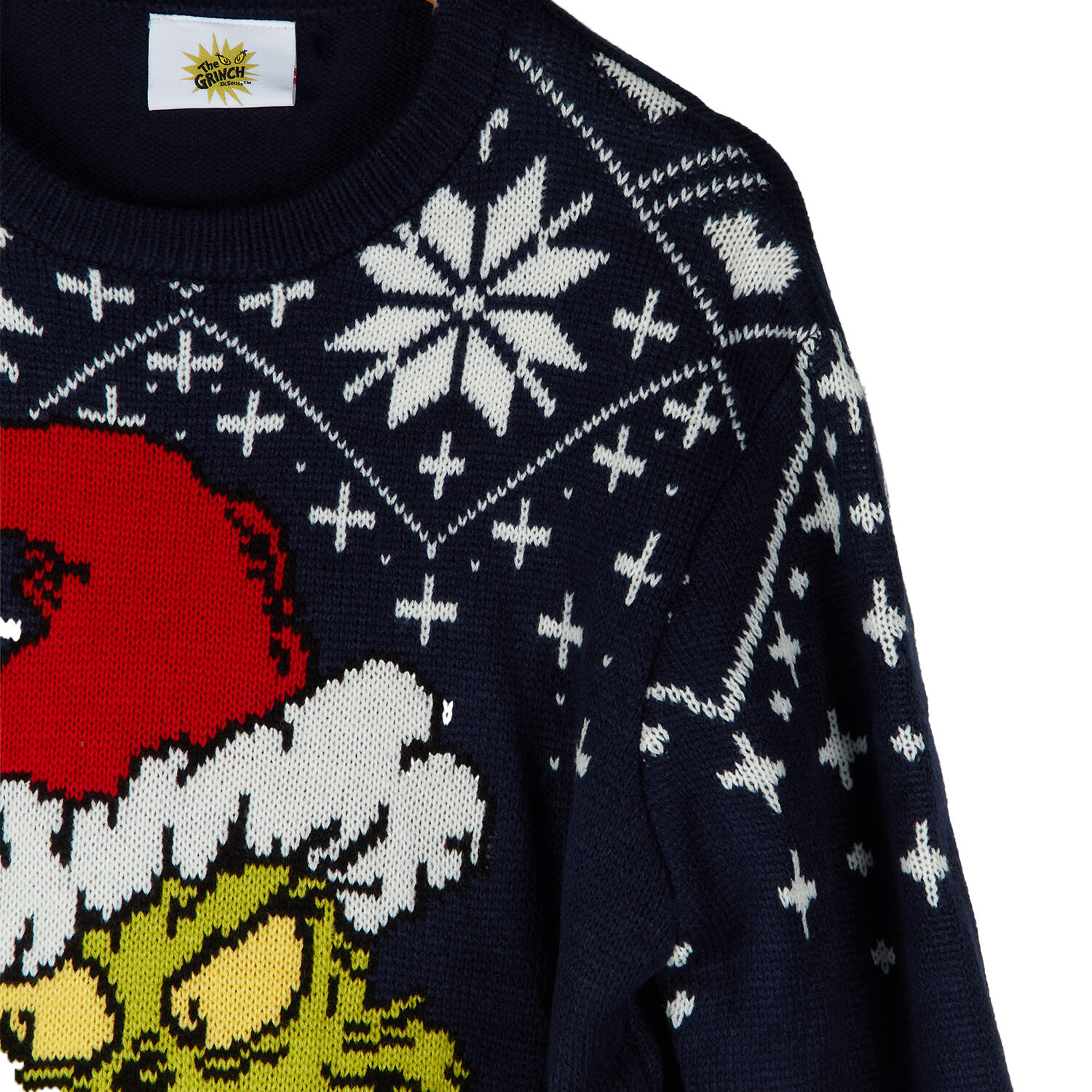 Grinch Snowflake Knitted Jumper Black Age 8-10 Image 6