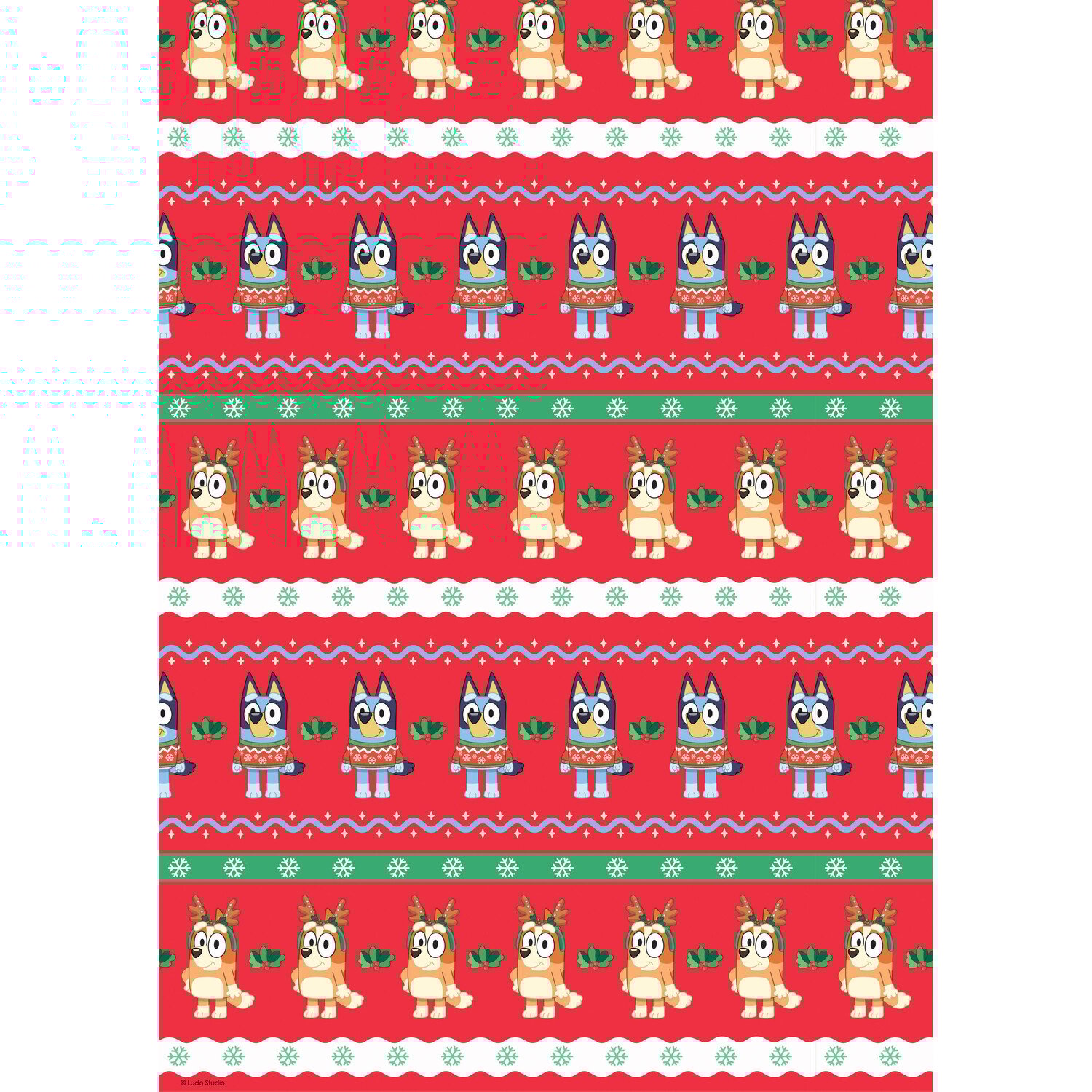 4M Bluey Gift Wrap Red Image