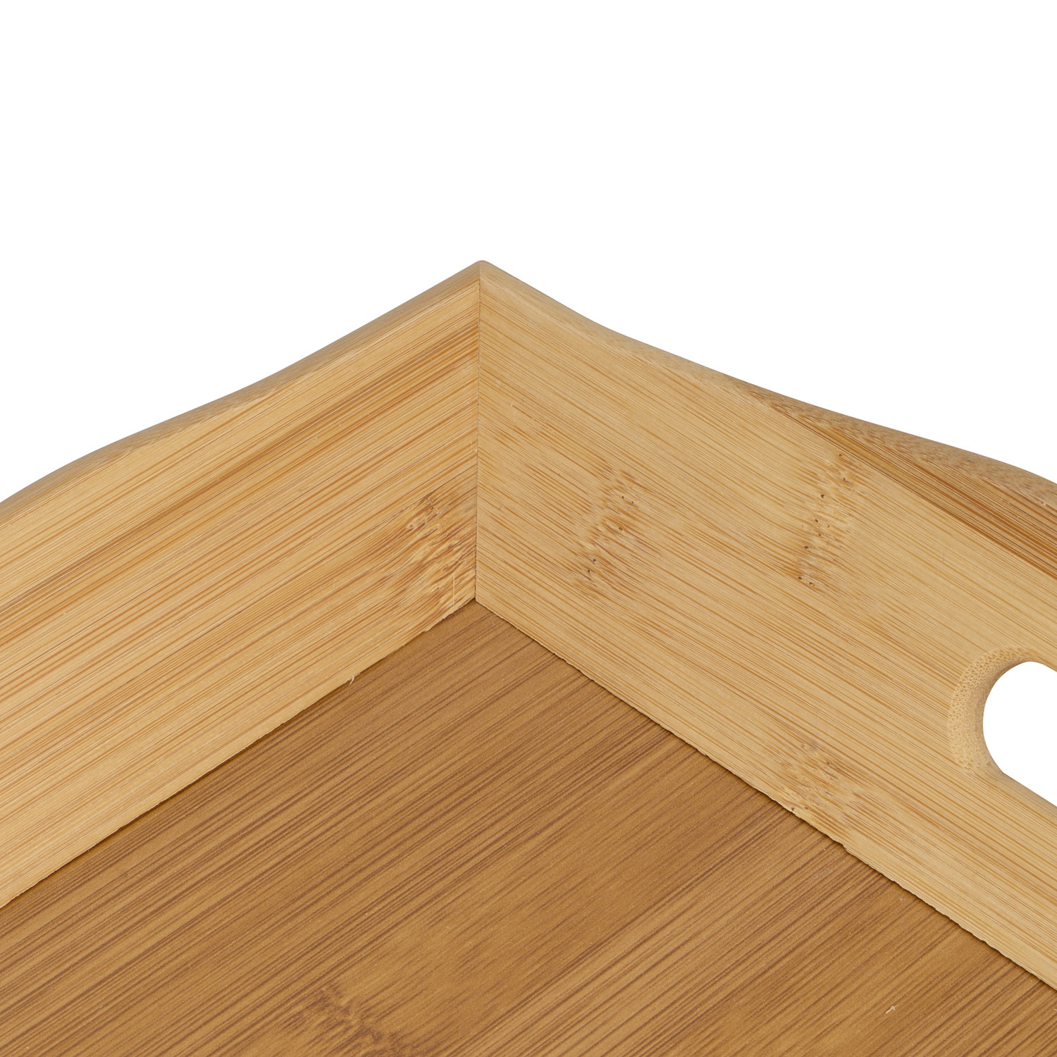 Rectangular Large Bamboo Serving Tray Image 3