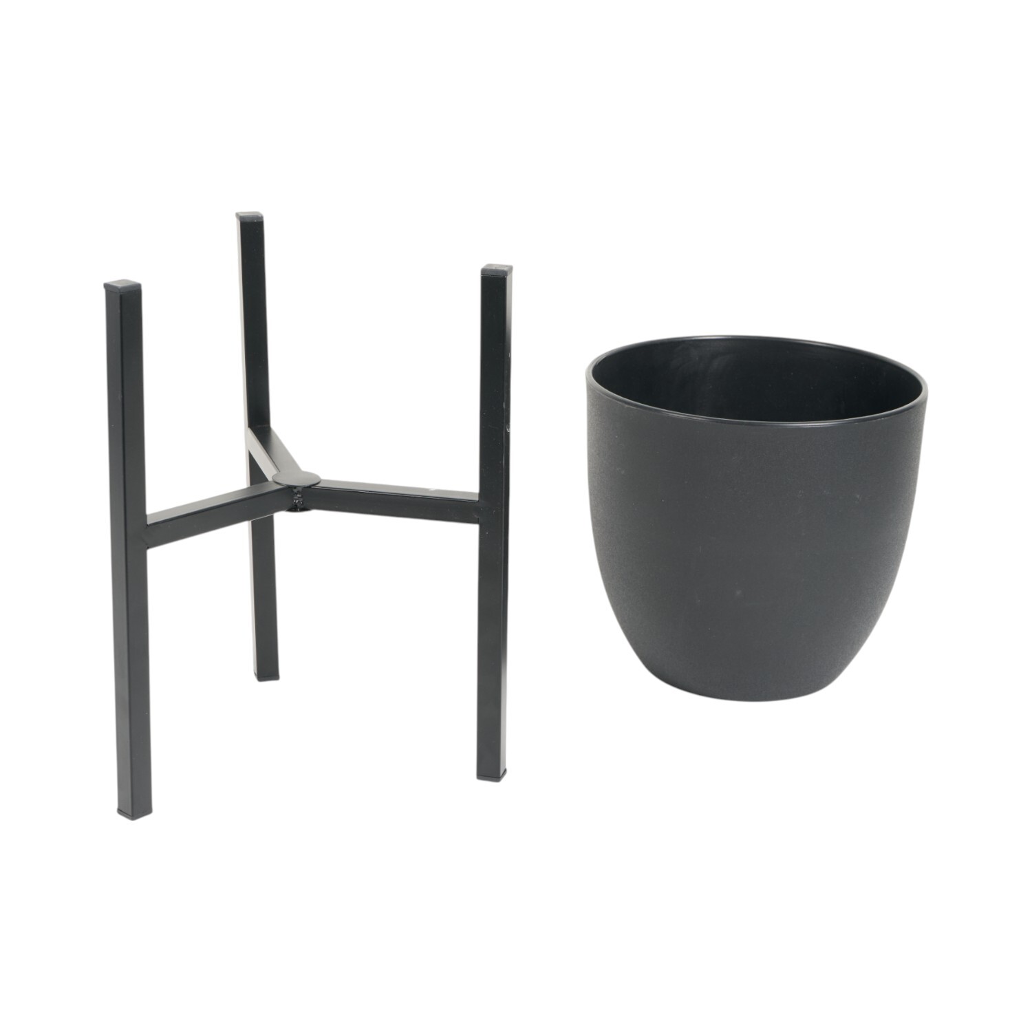 Planter on Stand Black Image 3