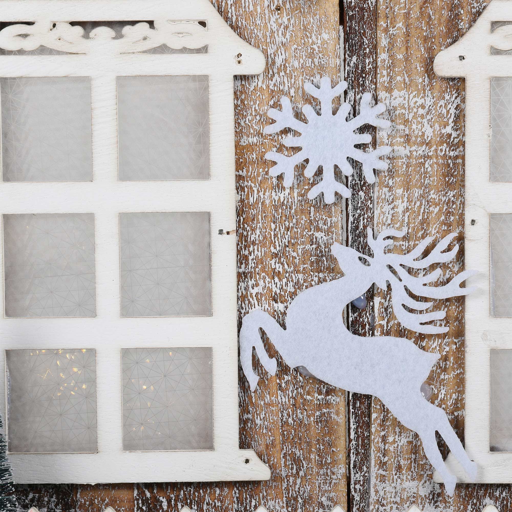 LED Wooden Folding House Decoration - Natural Image 5