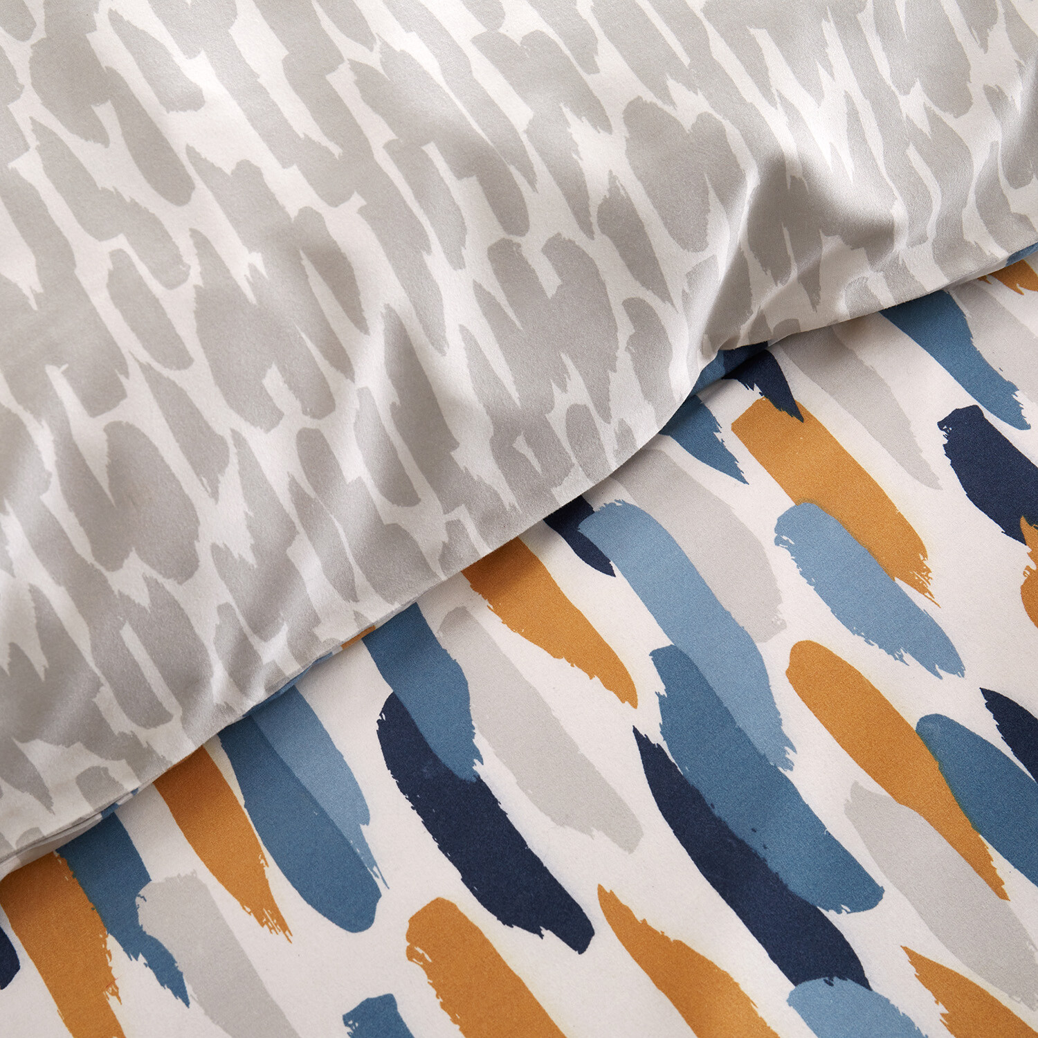 My Home Ellison Duvet Cover and Pillowcase Set - Blue / Single Image 3