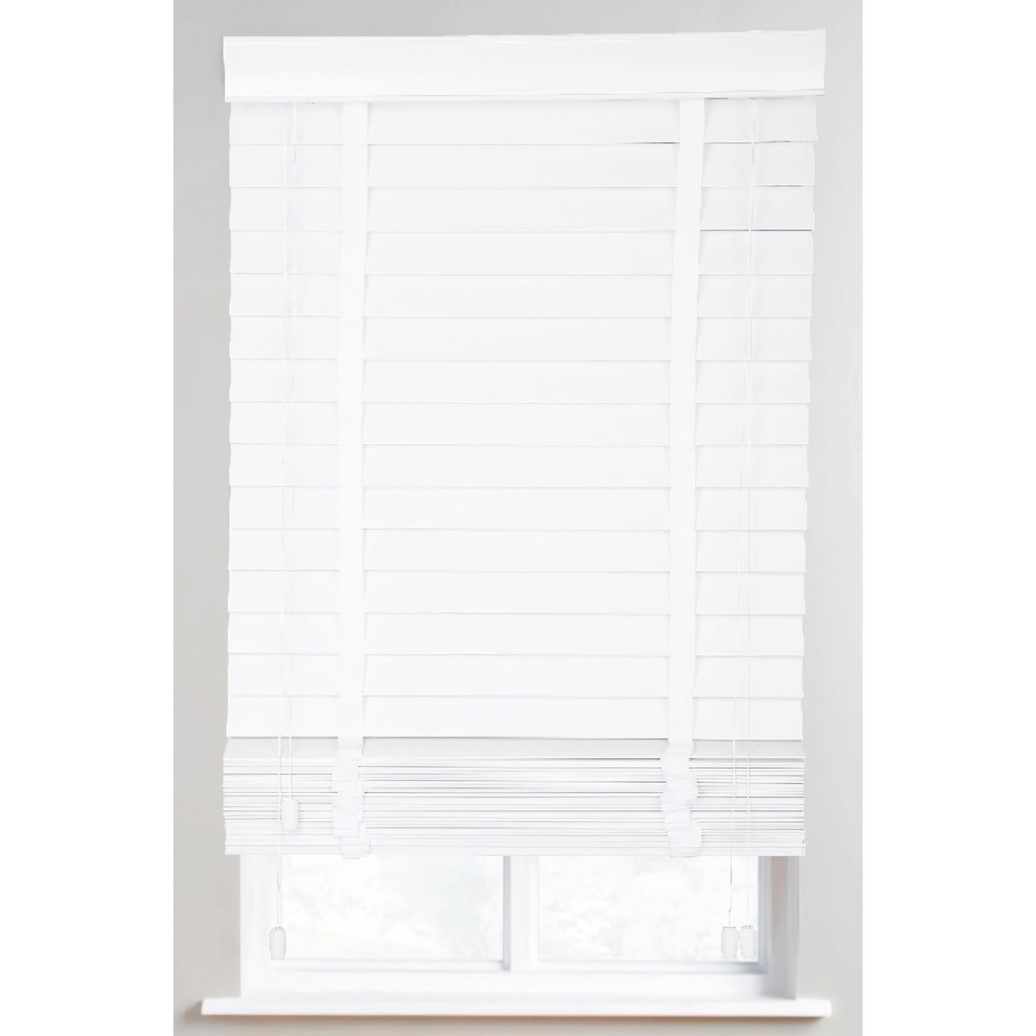 50mm Ribbon Venetian Blind - Cotton White / 75cm Image 2