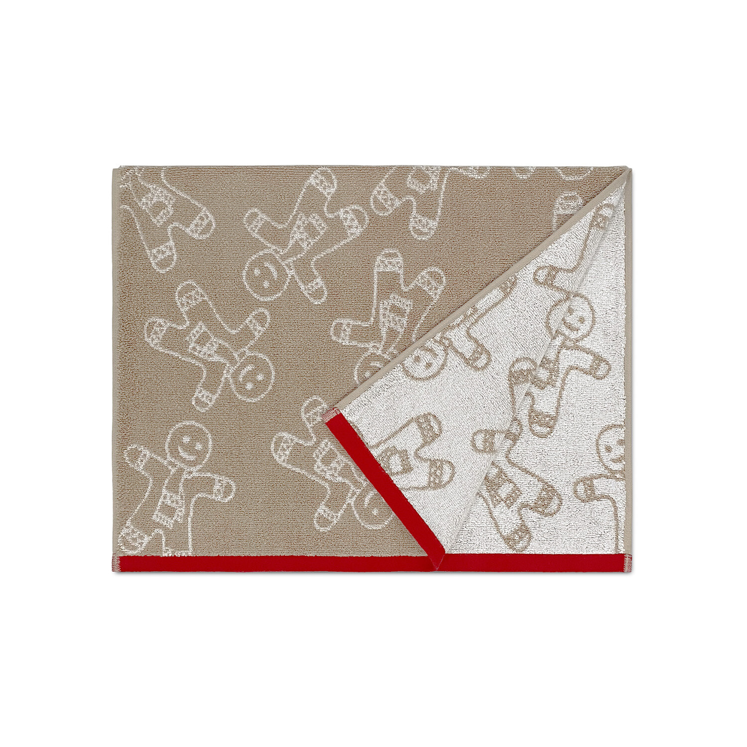 Gingerbread Man Hand Towel - Brown Image 2