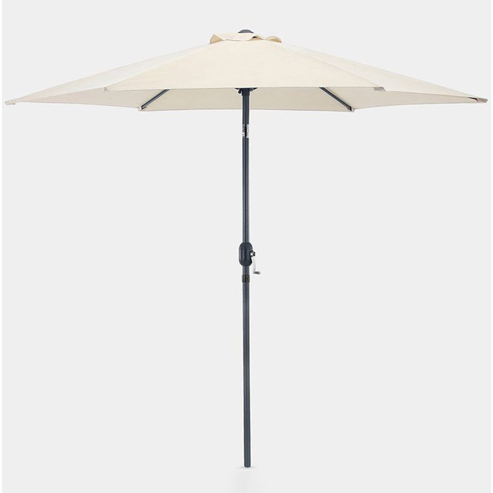 VonHaus Ivory Steel Parasol 2.7m Image 3