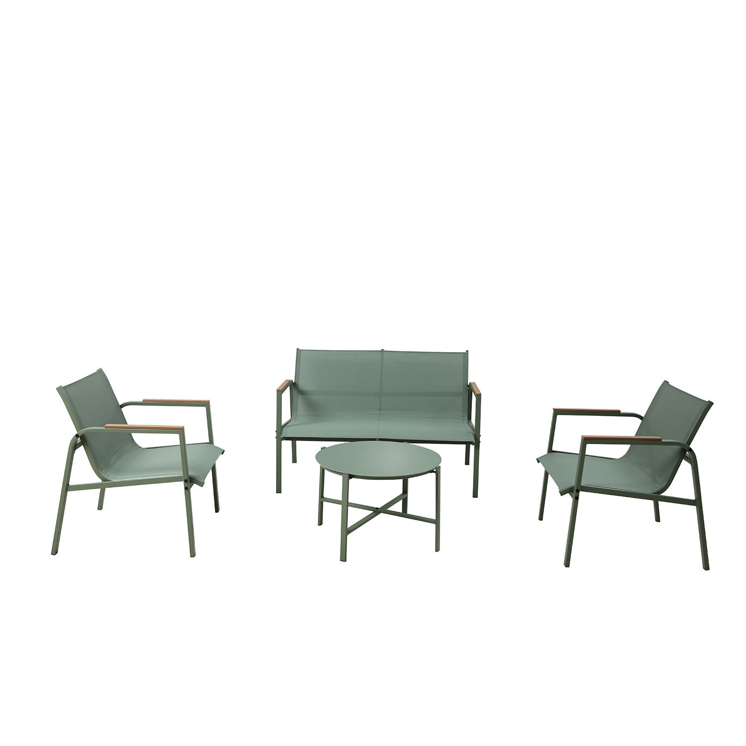 Olivia Sling Sofa Set - Green Image 2