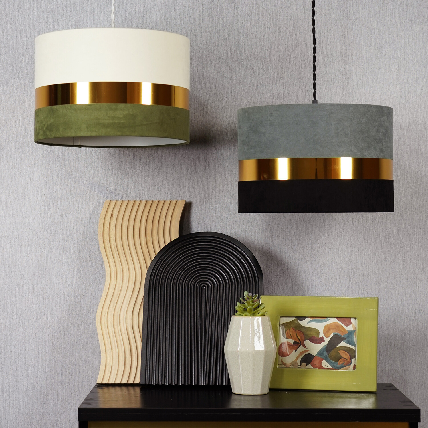 Niko Shade Green, Gold and White Image 4