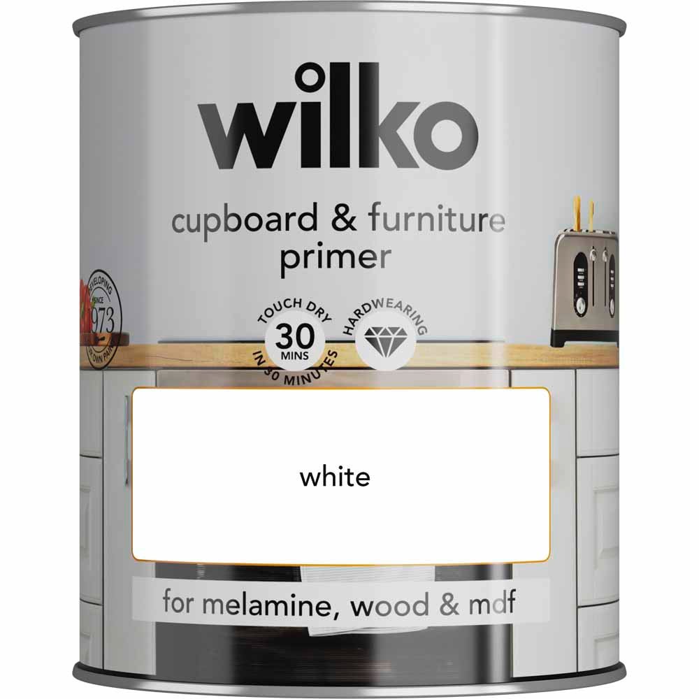 Wilko Quick Dry White Cupboard & Furniture Primer 750ml Image 2