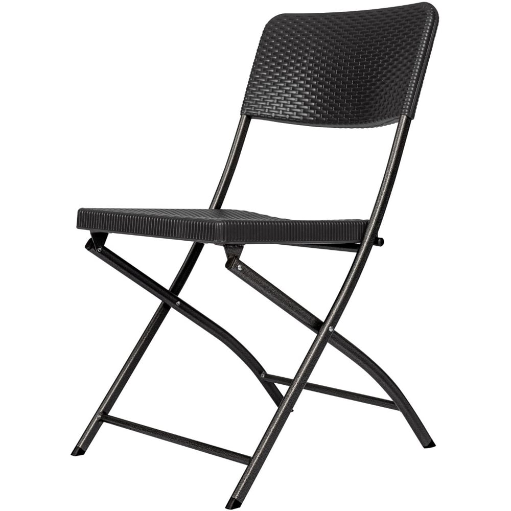 Home Source 2 Seater Black Trestle Set with Table Image 3