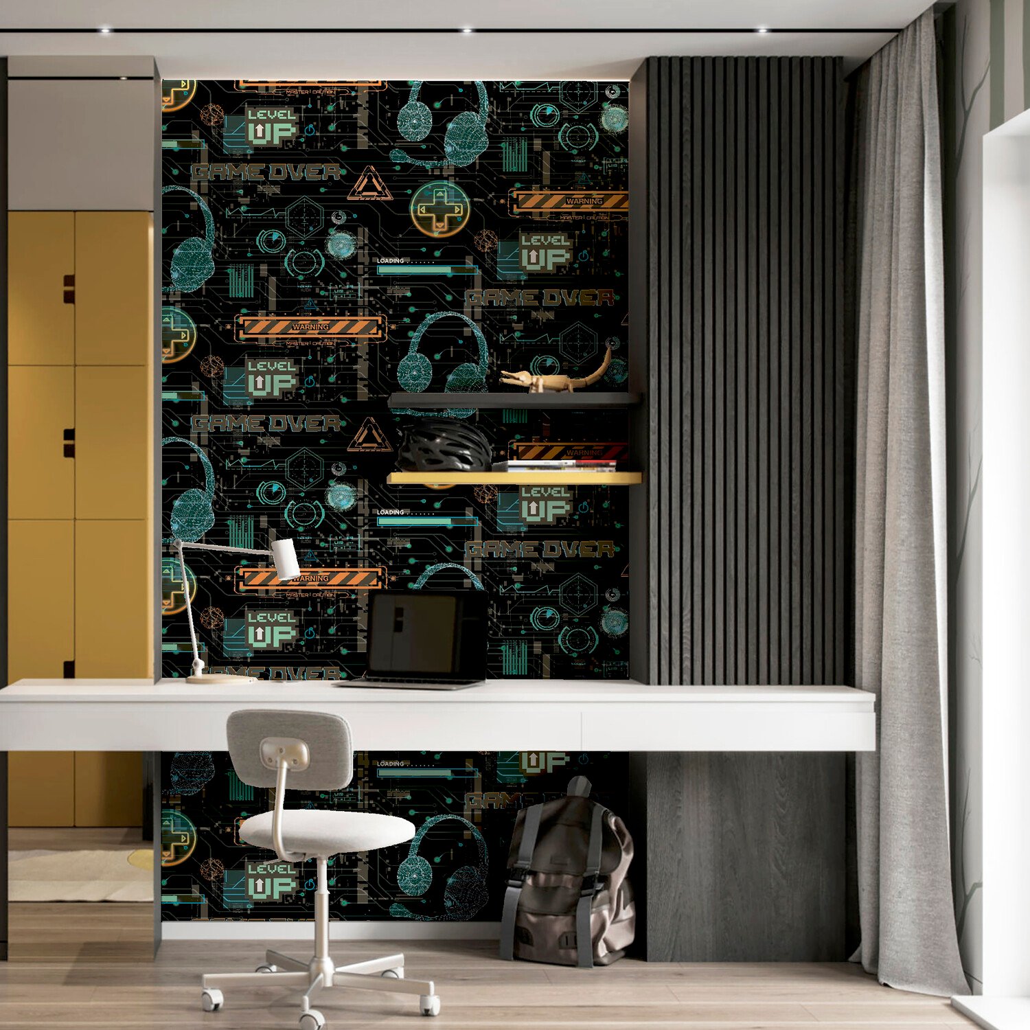 Gamer Multi Wallpaper - Black Image 3