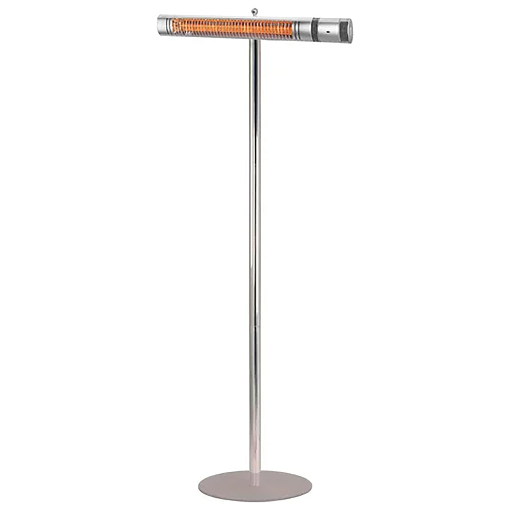 Shadow 2 Silver ULG Heater with Remote and Stainless Steel Stand 2000W Image