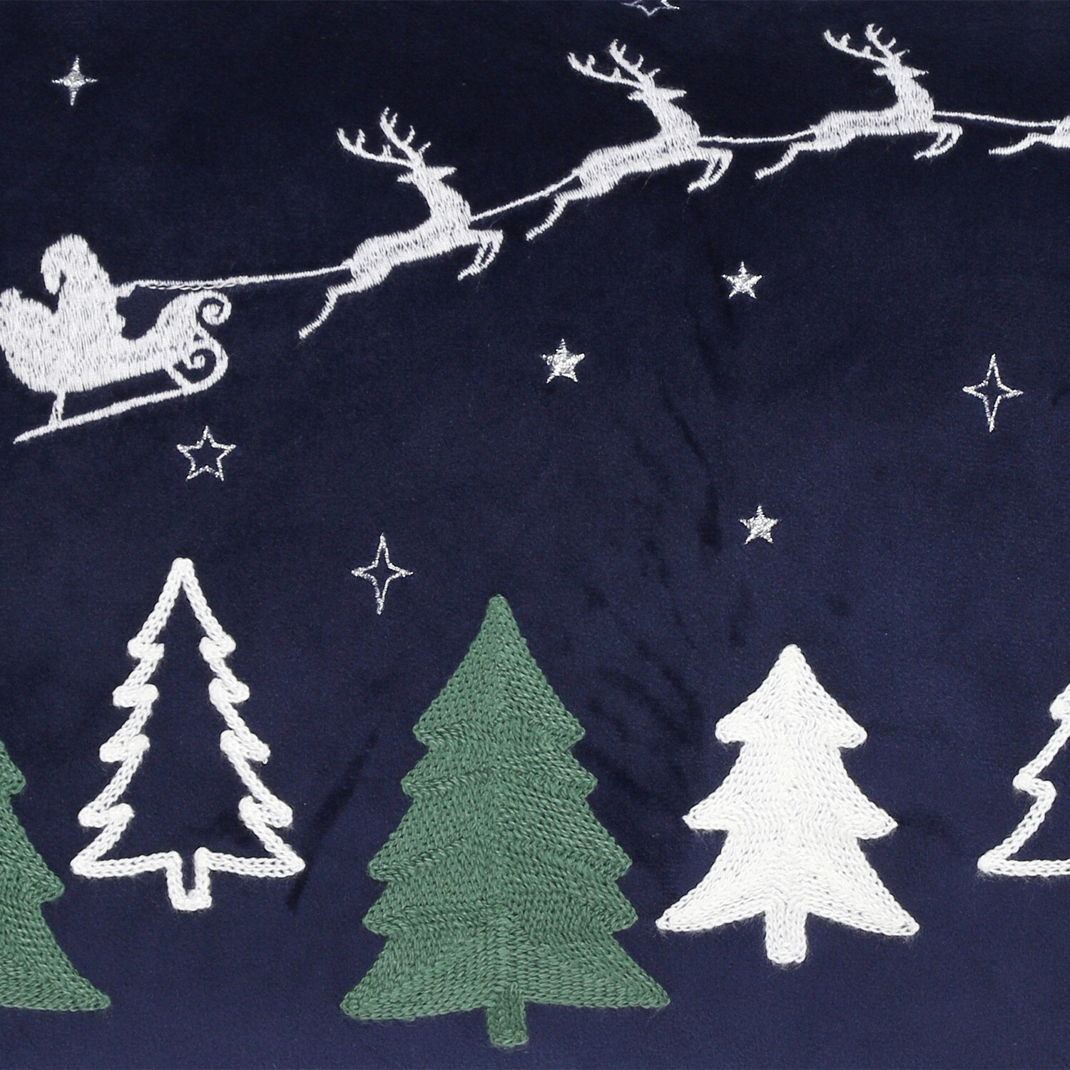 Christmas Night Sky Cushion - Navy Image 2