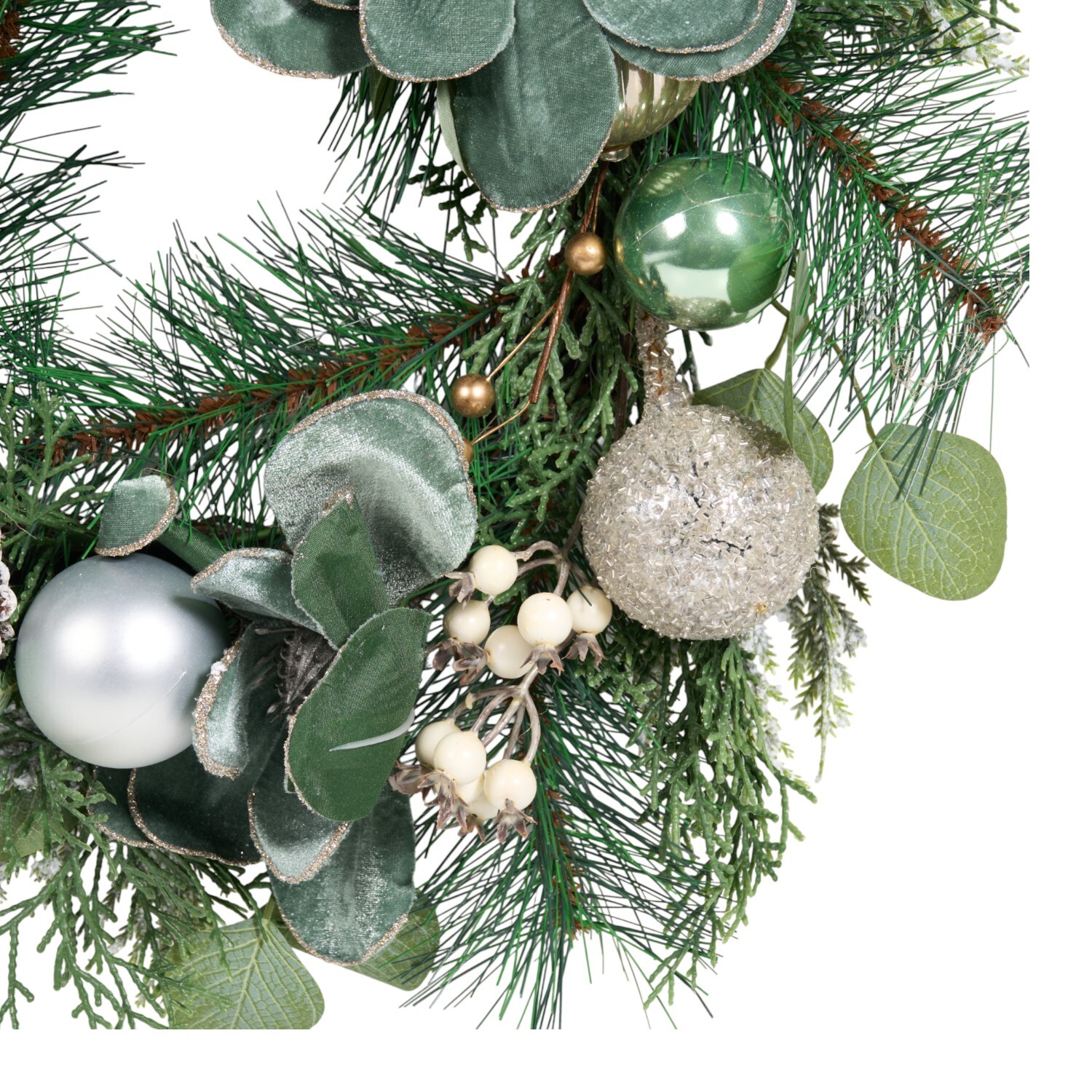 Emerald Magnolia Wreath Green Image 2