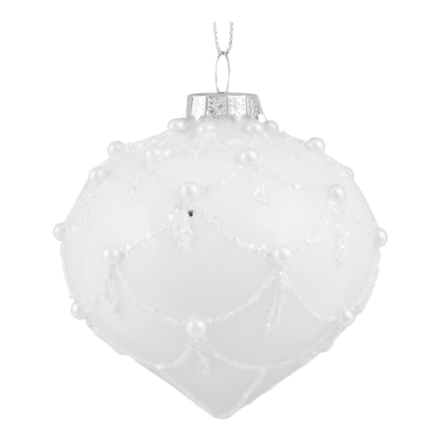 Pearl Embellished Onion Bauble Image 2