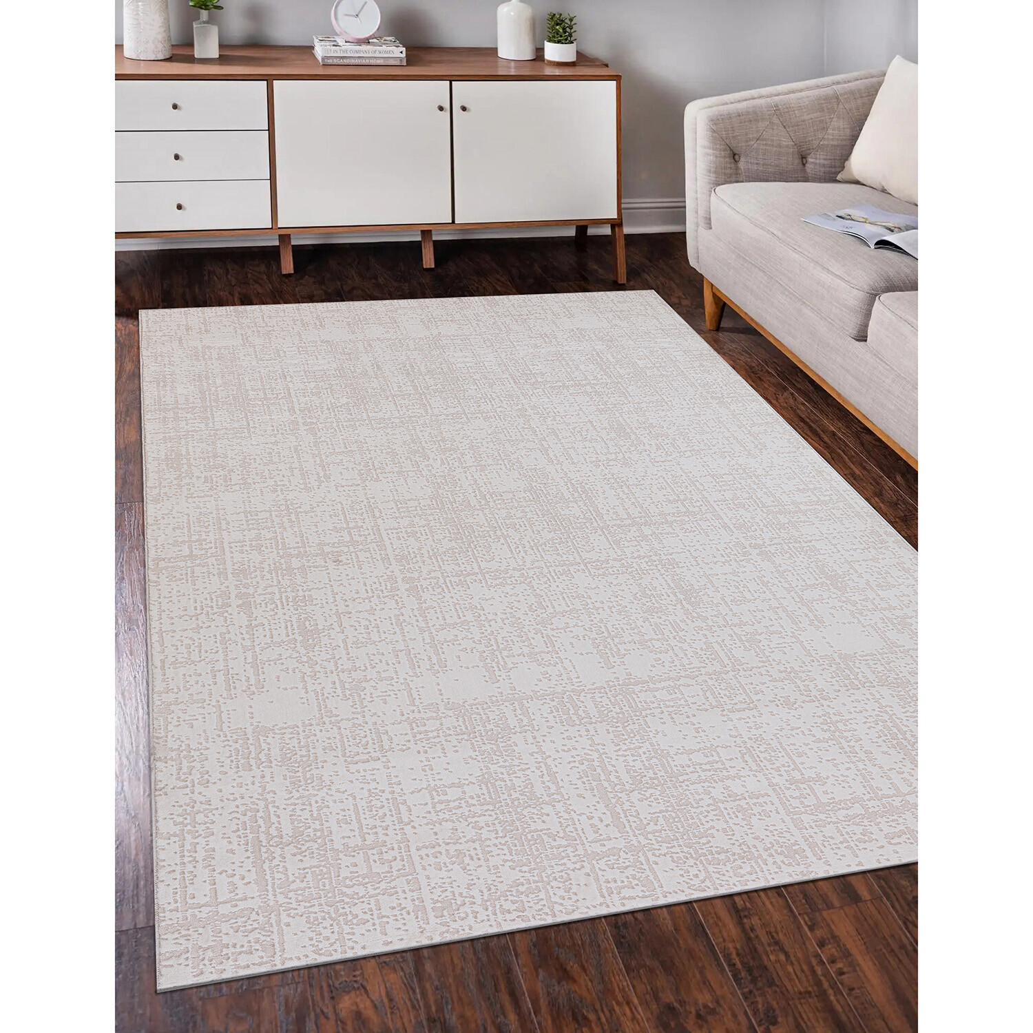 Eden Textured Rug - Cream  / 120cm Image 2