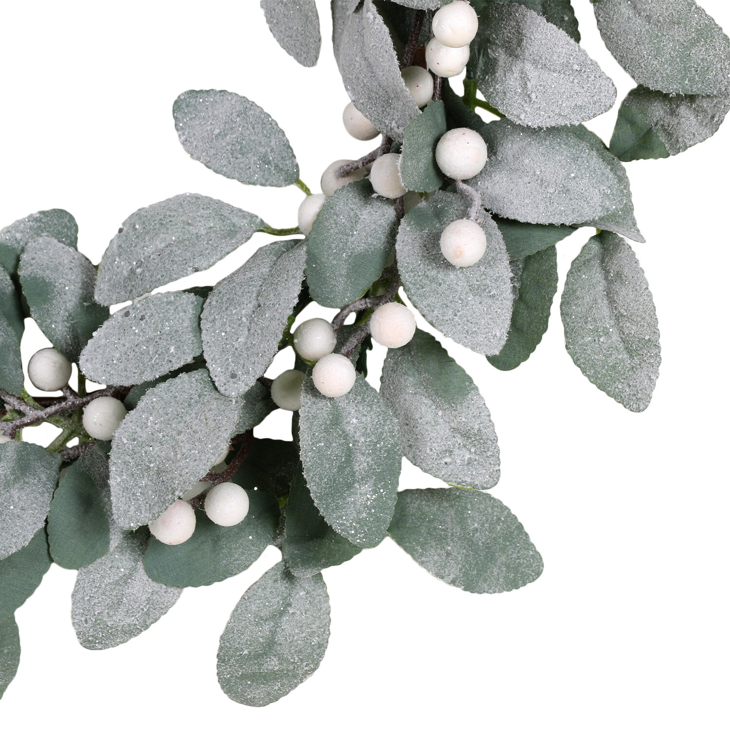 18" Xmas Wreath with Berries - Grey Image 2