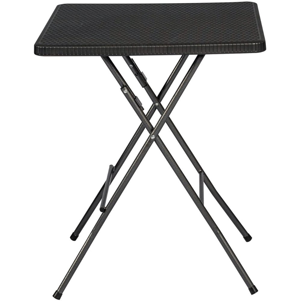 Home Source 2 Seater Black Trestle Set with Table Image 5