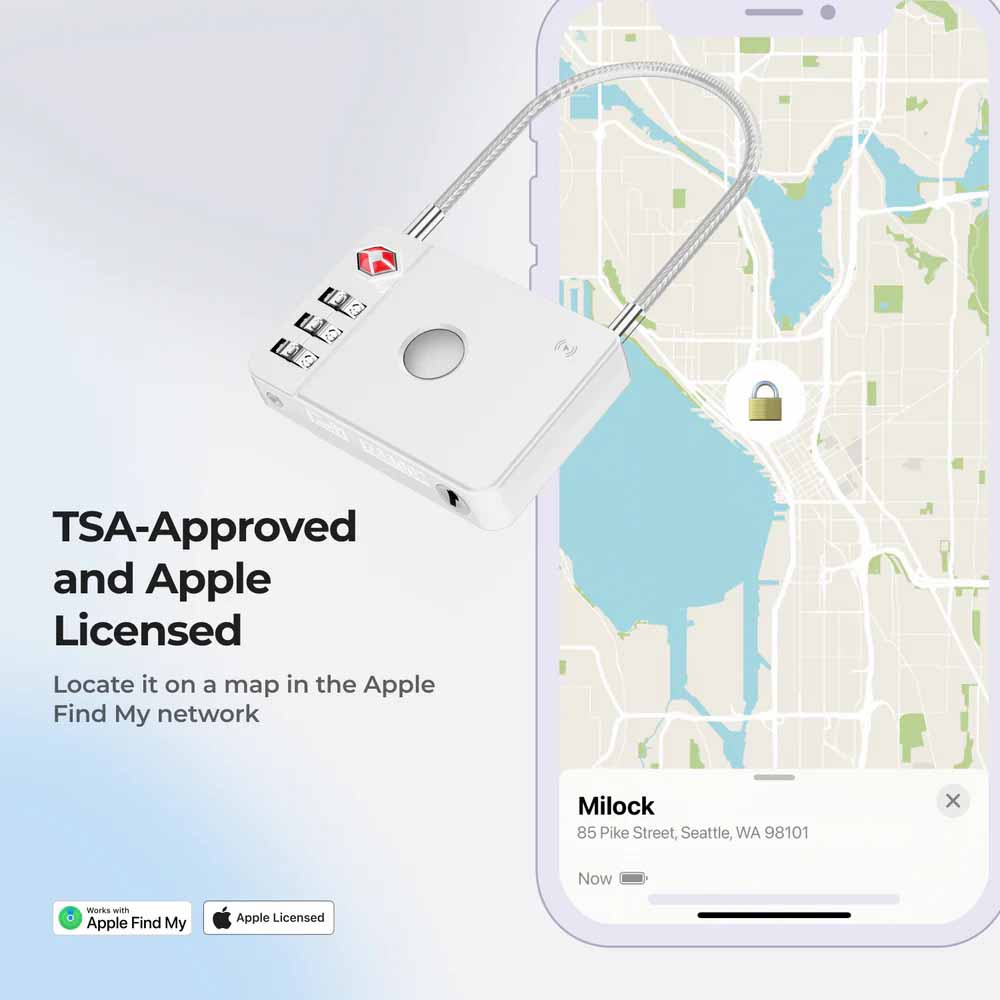 Maplin MiLi MiLock White Combination Padlock Image 3
