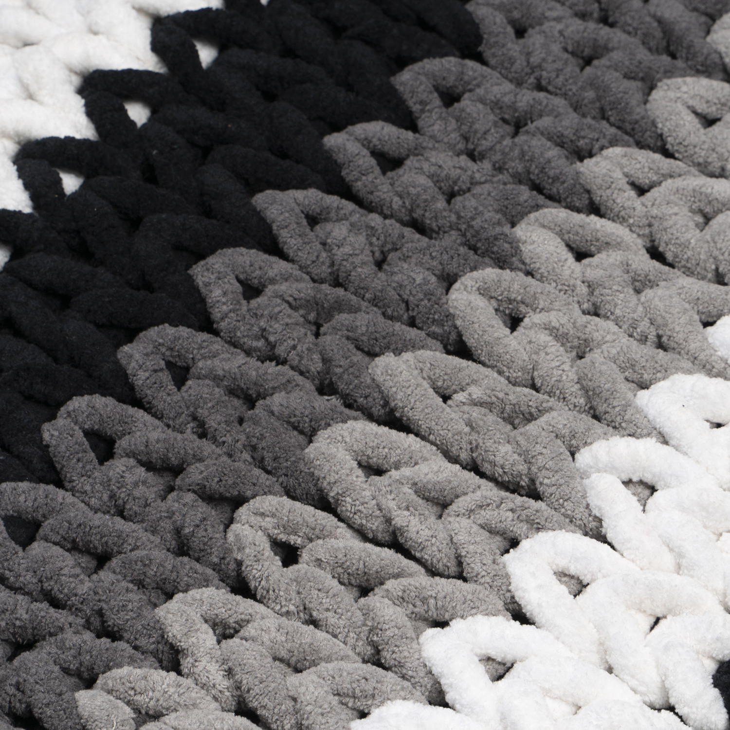 Monochrome Weave Cotton Bath Mat 50 x 80cm Image 2