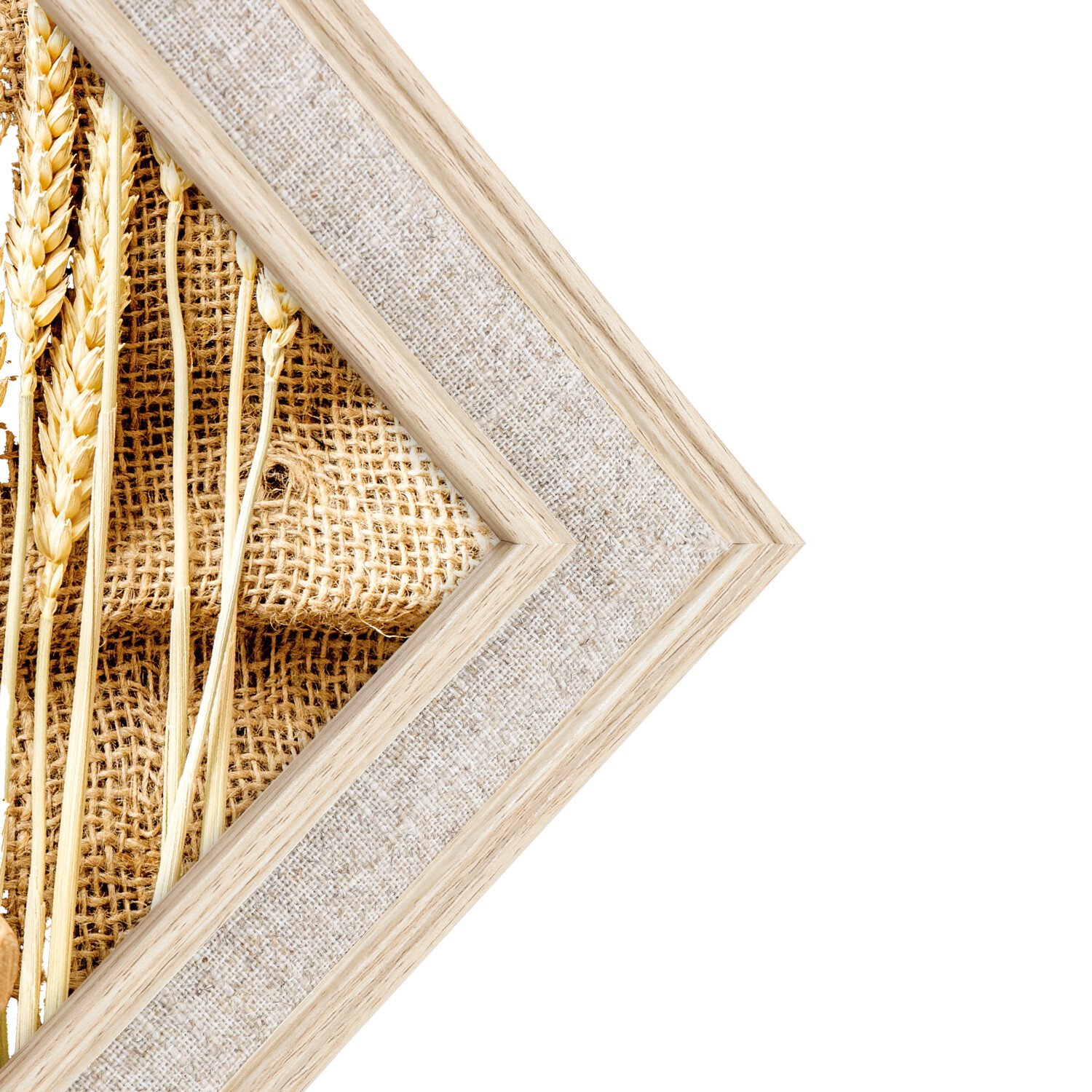 Whitstable Linen Effect Frame - Brown / 11 x 14 inch Image 2