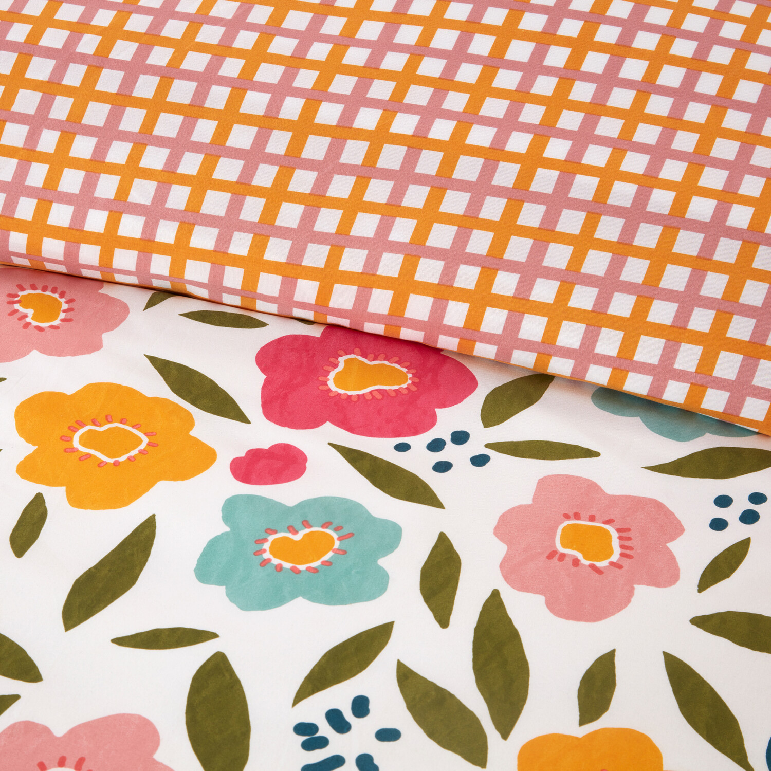 Lottie Floral Bedding SetOrangeKing Image 4