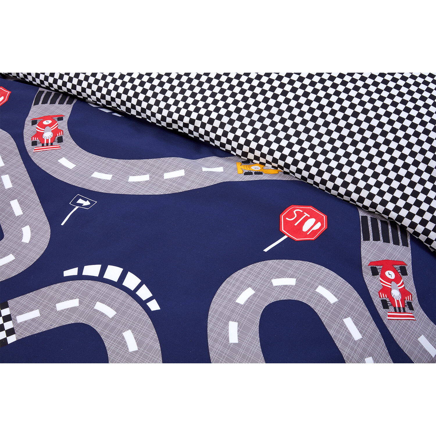 Racing Car Duvet Set Single - Blue Image 4