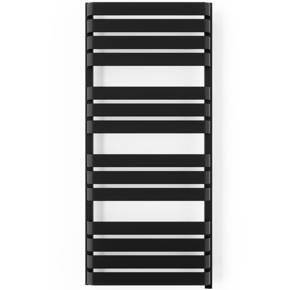 Terma Warp T One Soft Matt Black Electric Towel Rail 1110 x 500mm Image 3