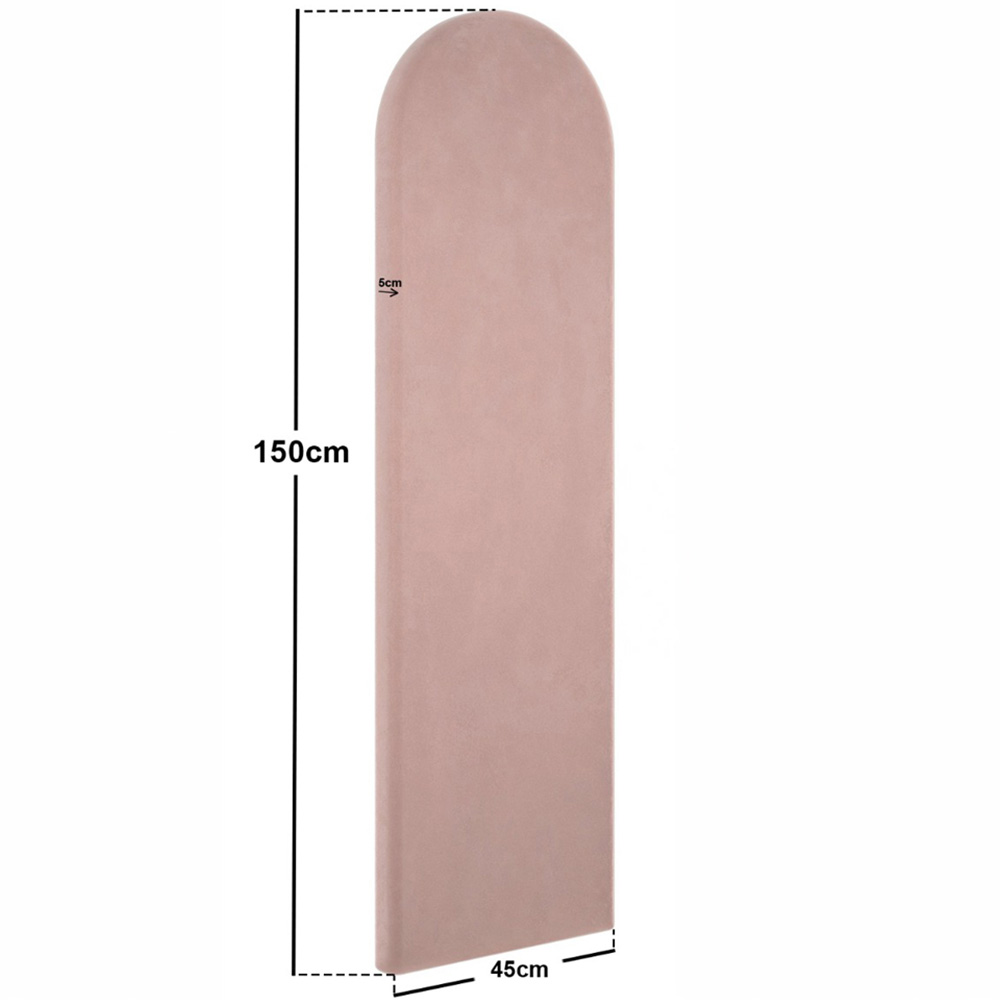 Solace+Co Cirrus Pink Velvet Headboard Panel Image 8