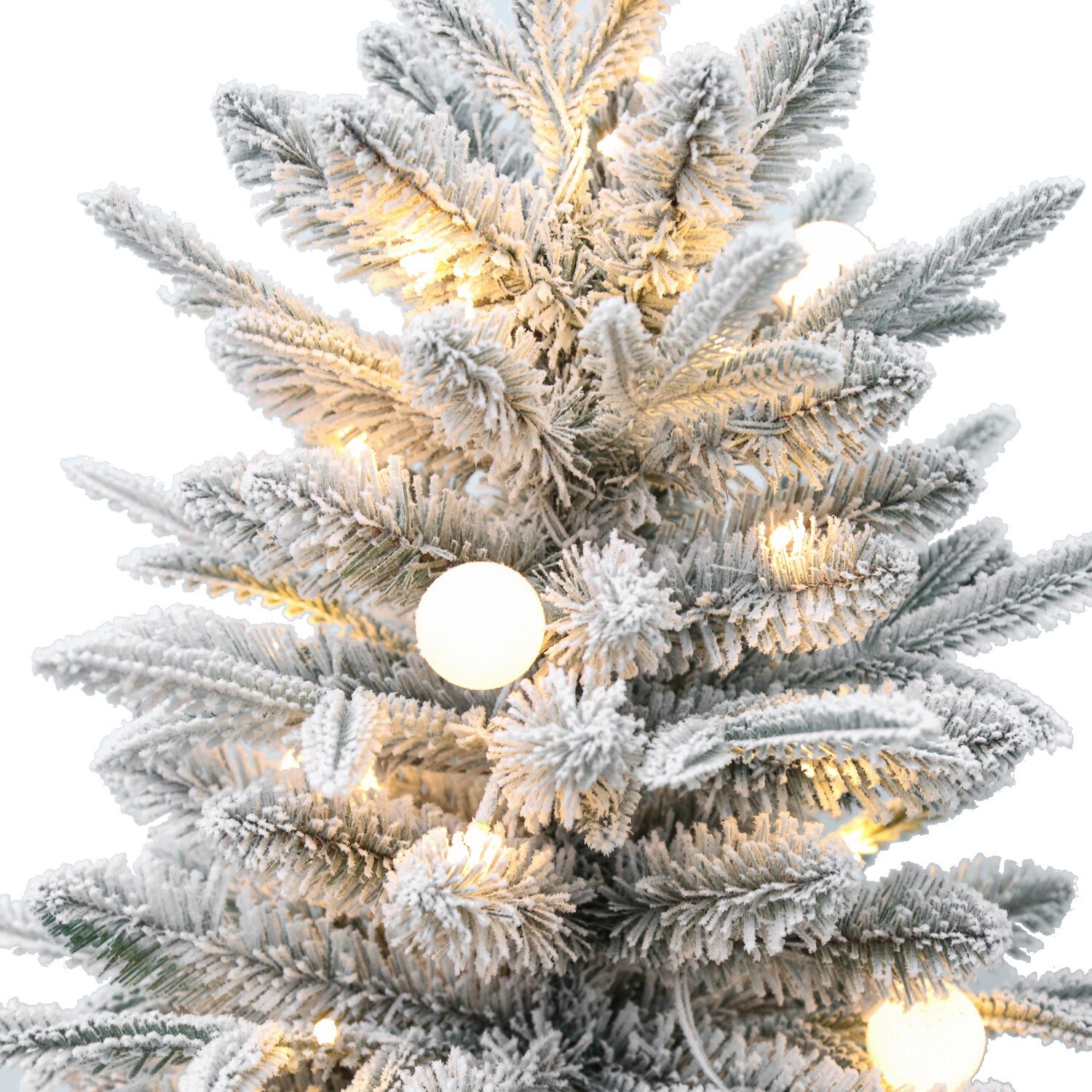 Alpine Pre-Lit Tree White Image 3