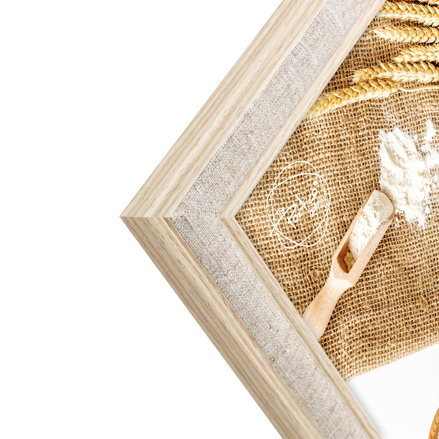 Whitstable Linen Effect Frame - Brown / 11 x 14 inch Image 3