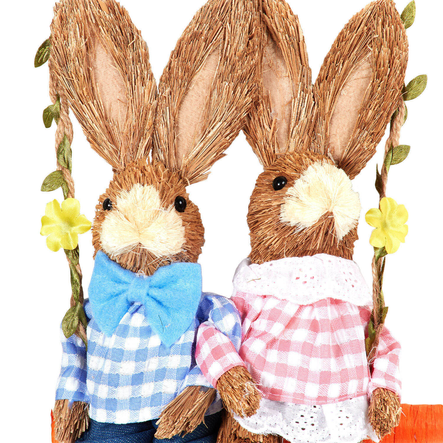 Bunnies on Swing Hanging - Natural Image 2