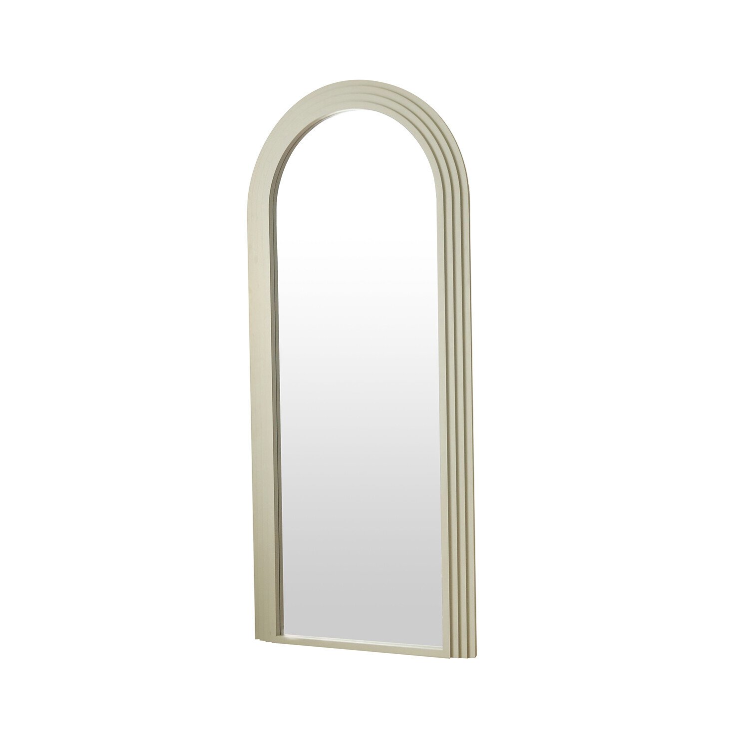 Evie Ridged Arch Lean To Mirror Sage Image 4