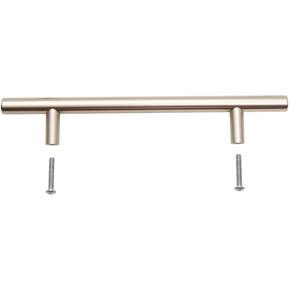 Living and Home Gold Minimalist Cylindrical Metal Pull Handle 20cm Image 5