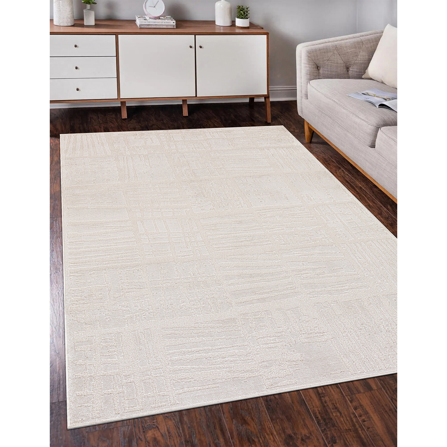 Seasons Tile Rug - Beige / 170cm Image 2
