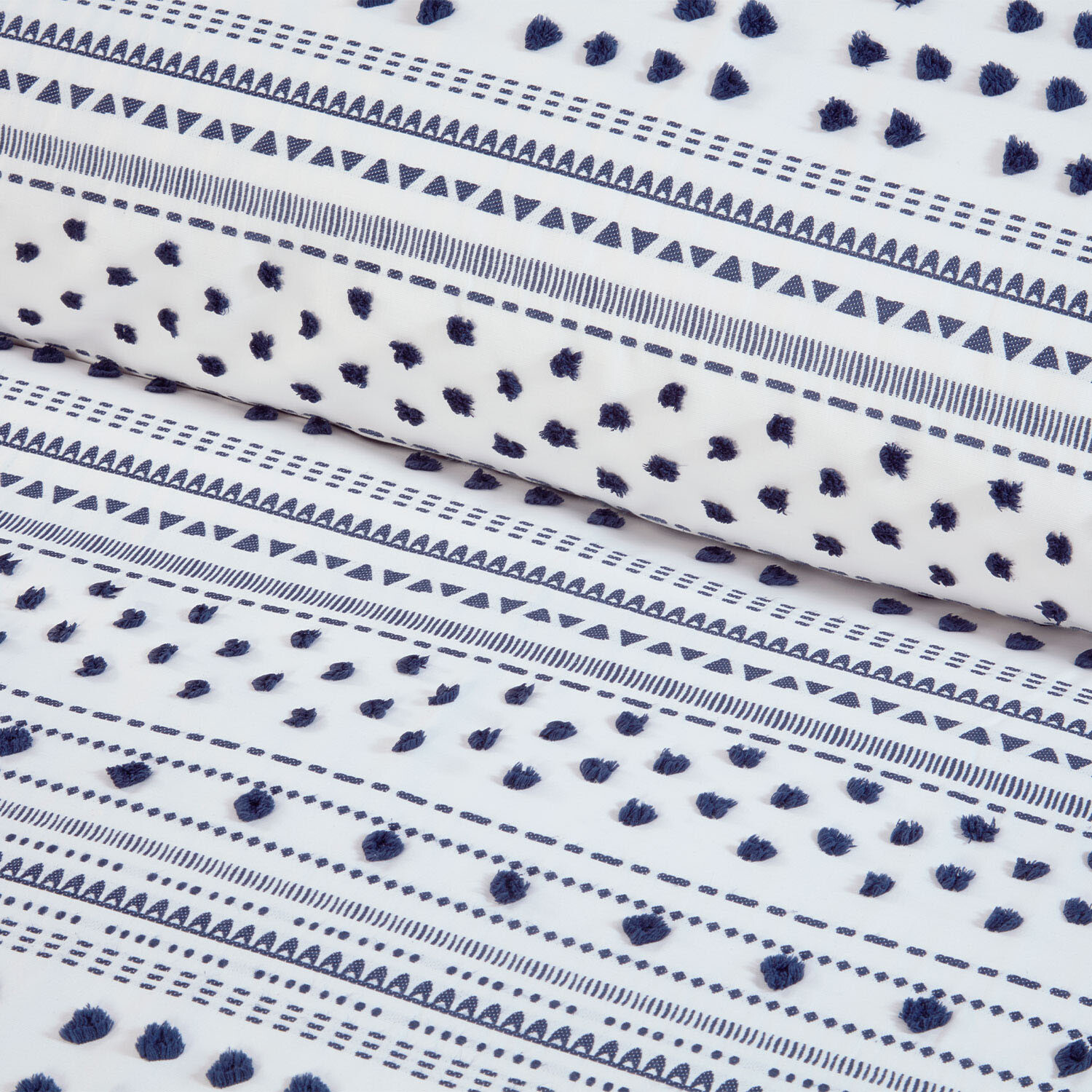 Berkley Duvet Set Navy and White Double Image 3
