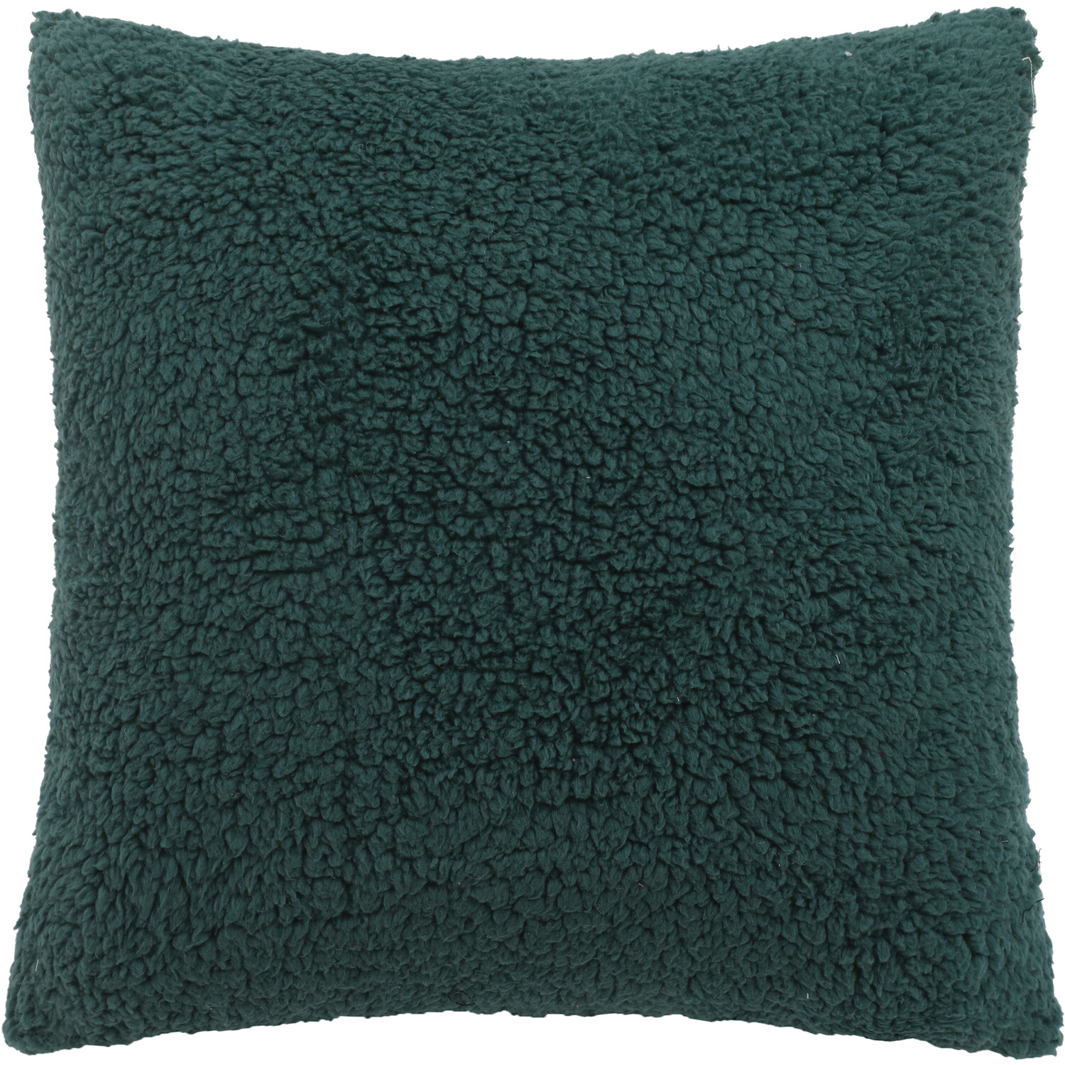 Snowy Forest Green Sherpa Cushion - Emrald Image 3