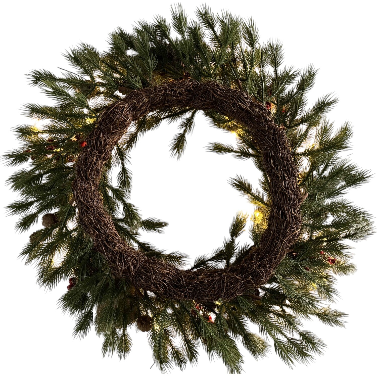 Red Berry Iced Wreath Image 3