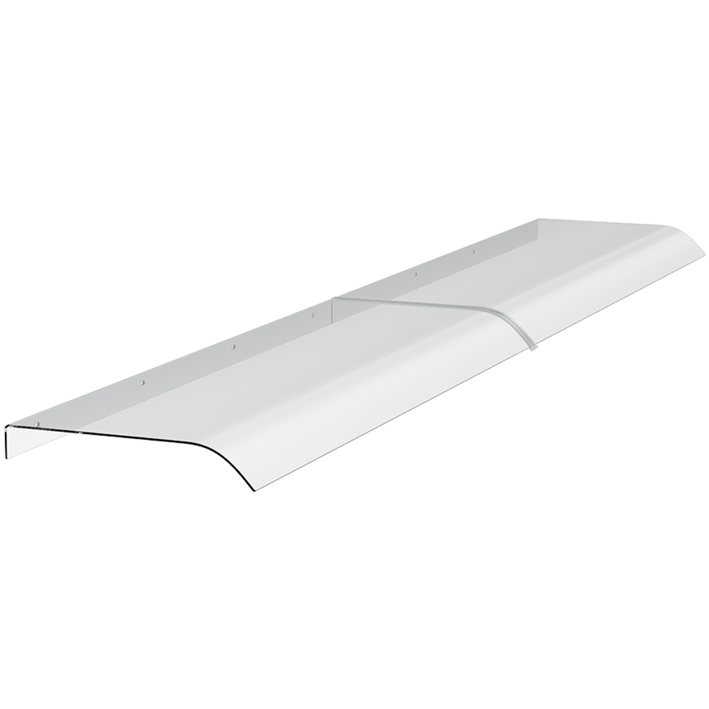 Living and Home Arched Transparent Awning Canopy 1.6m Image 2