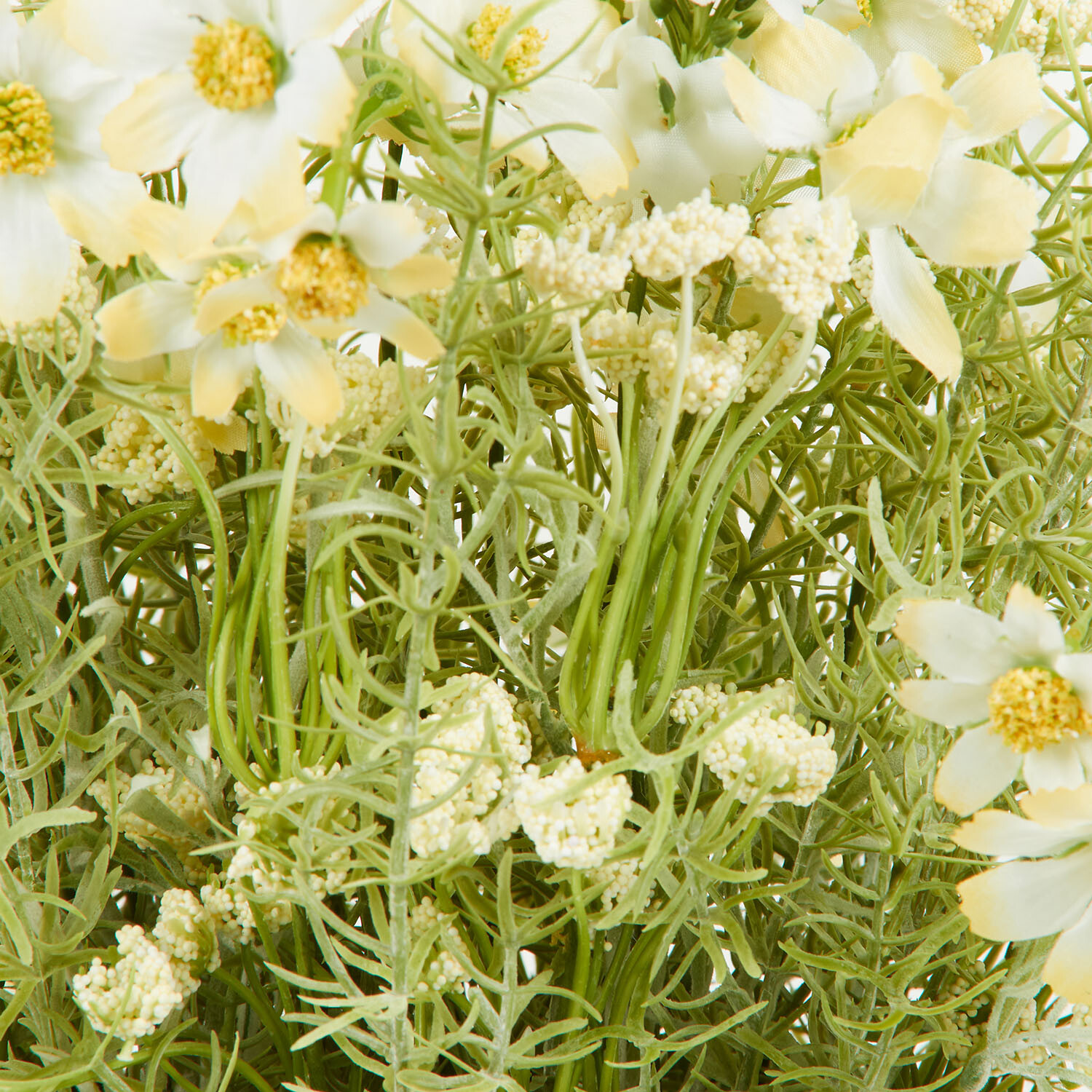 Yellow Floral Arrangement in Metal Pot - Multicolour Image 4
