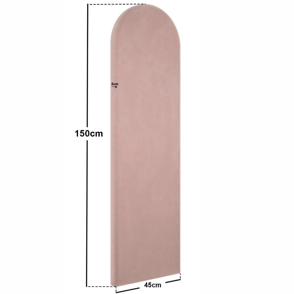 Solace+Co Cirrus Pink Velvet Headboard Panel 2 Pack Image 6