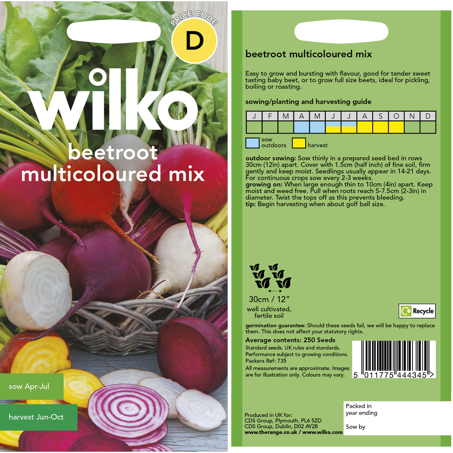 Beetroot Multicoloured Seeds Multicolour Image 3