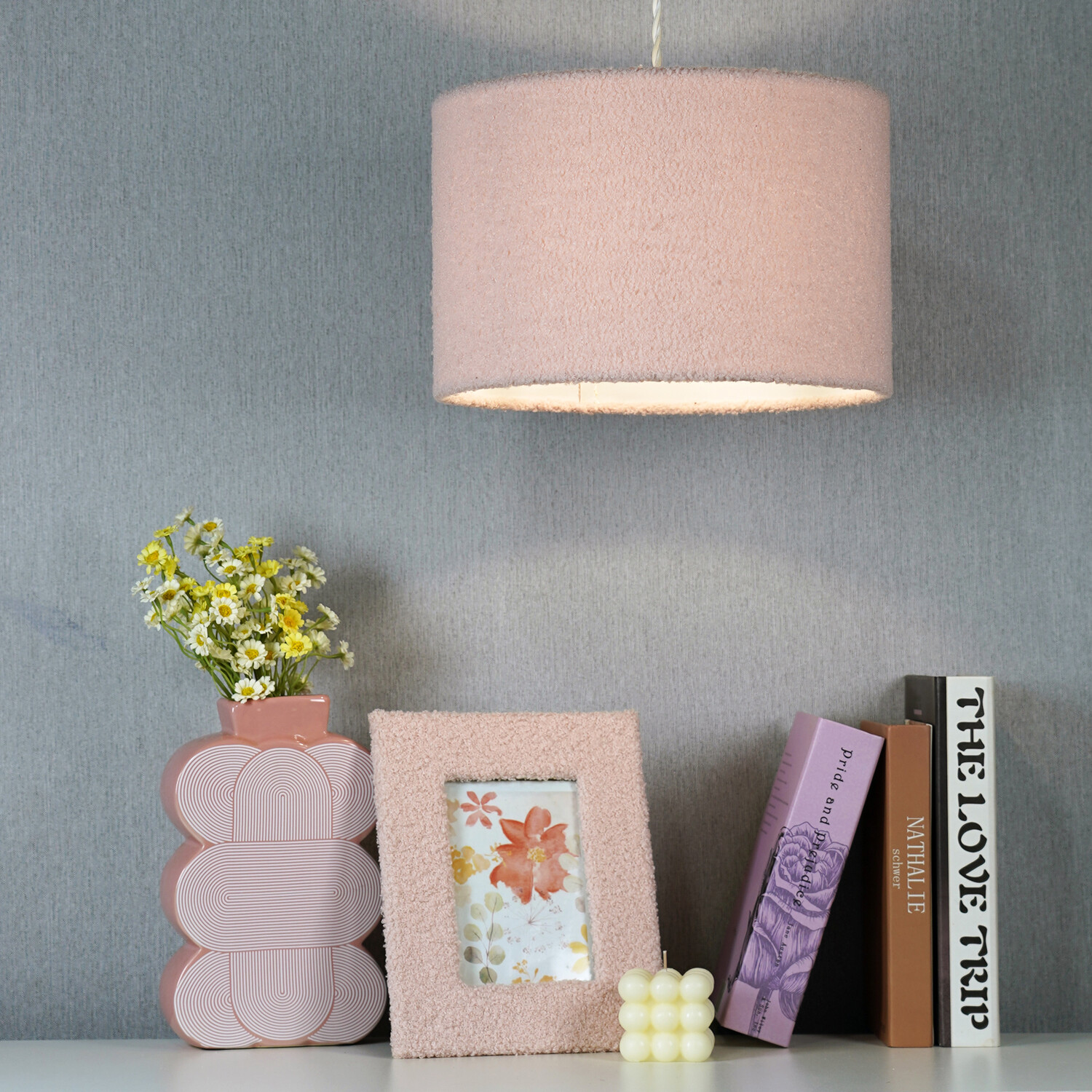 Pink Boucle Effect Shade Pink Image 10