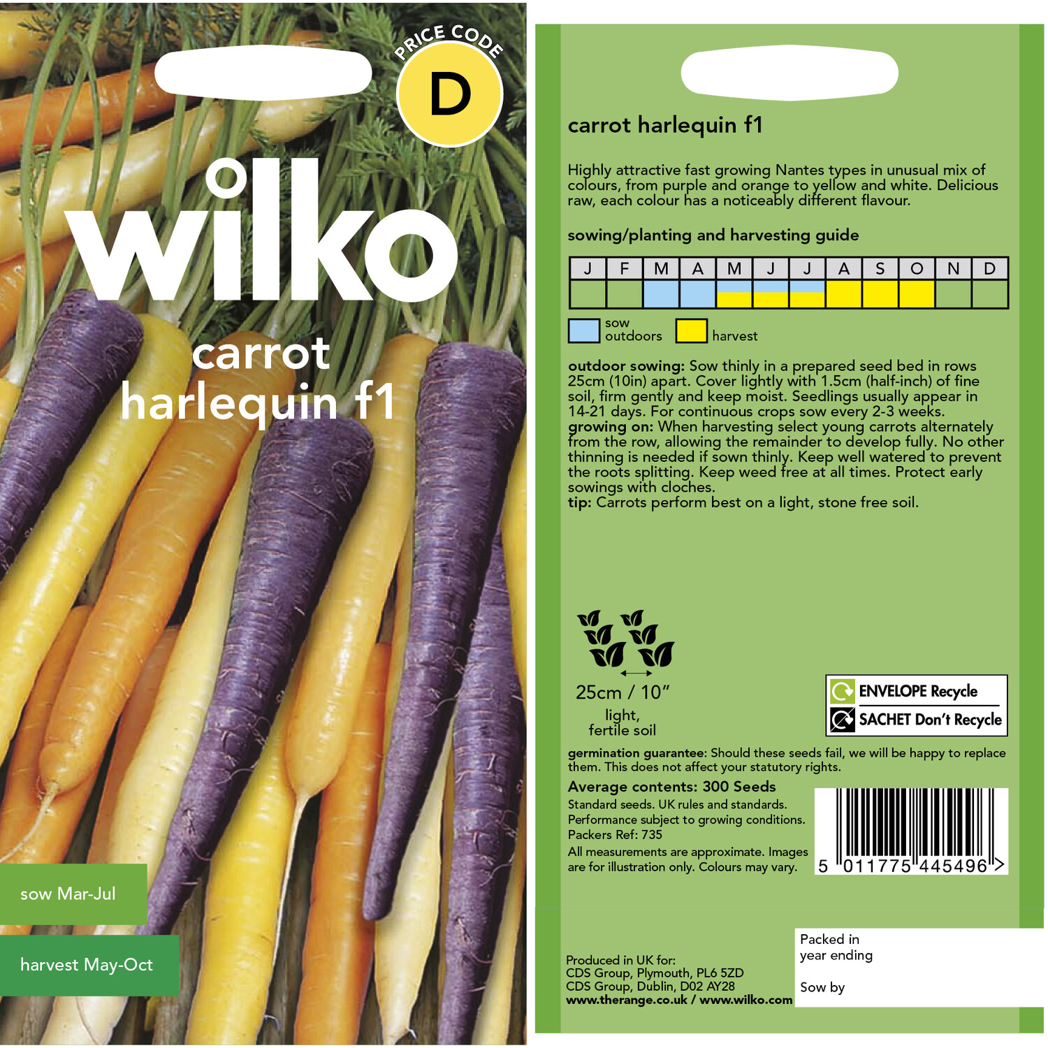 Carrot Harlequin Seeds Image 3