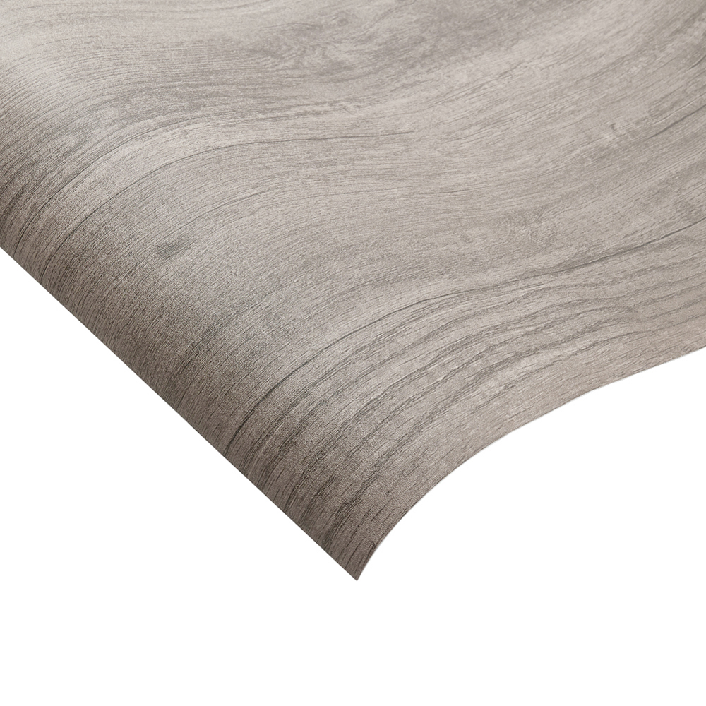 Living and Home Paulownia Wood Colour Grey Wood Grain Self Adhesive PVC Flooring Image 4