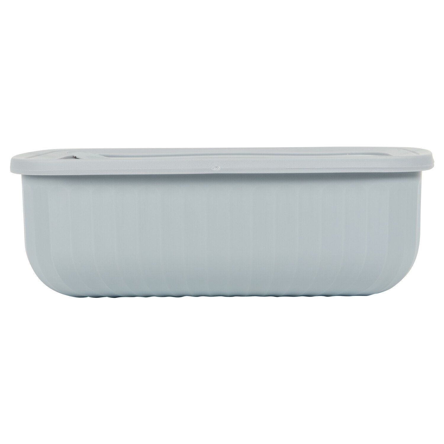 Set of 4 Rectangle Food Storage Containers - Grey Image 2