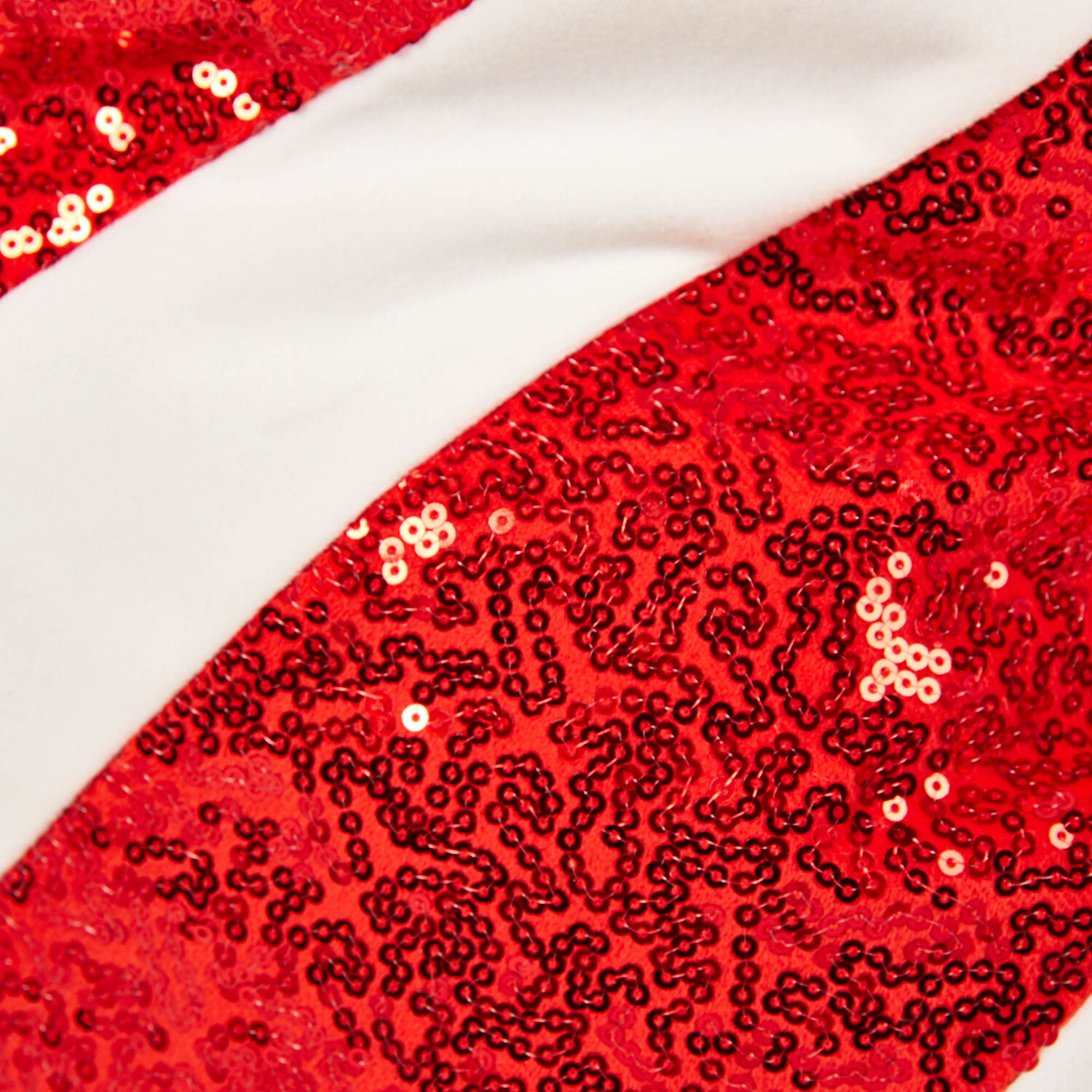 Candy Cane Sequin Sack - Red & White Image 6