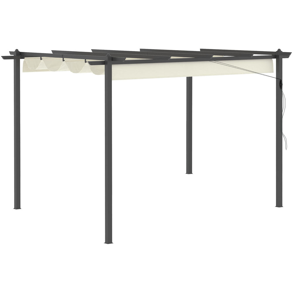 Outsunny 4 x 3 Aluminum Pergola Gazebo Image 2