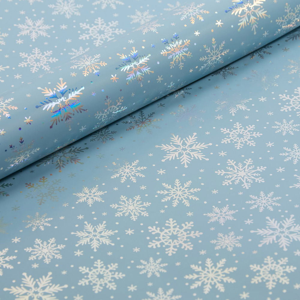 Luxury Iridescent Snowflake Gift Wrapper Image 7